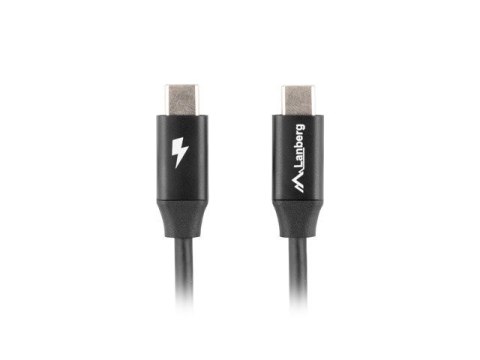 LANBERG KABEL USB-C 2.0 M/M 1.8M PREMIUM QC 4.0 POWER DELIVERY 60W CZARNY CA-CMCM-40CU-0018-BK LANBERG KABEL USB-C 2.0 M/M 1.8M PREMIUM QC 4.0 POWER DELIVERY 60W CZARNY CA-CMCM-40CU-0018-BK