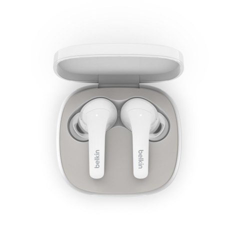 Słuchawki bezprzewodowe douszne Belkin SoundForm Flow Noise Cancellation Earbuds ANC BT5.2 IPX5 White Słuchawki bezprzewodowe douszne Belkin SoundForm Flow Noise Cancellation Earbuds ANC BT5.2 IPX5 White