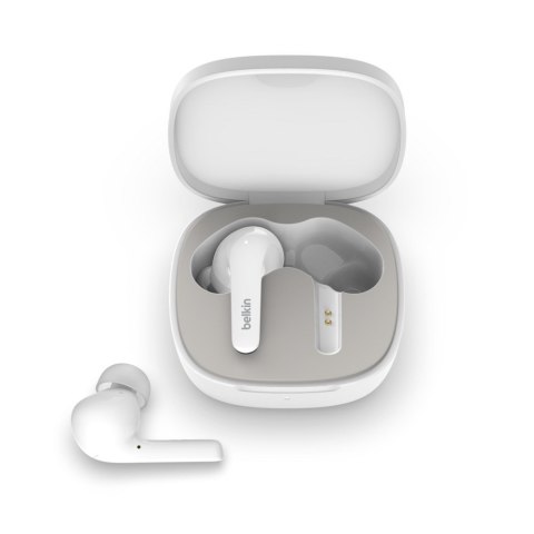 Słuchawki bezprzewodowe douszne Belkin SoundForm Flow Noise Cancellation Earbuds ANC BT5.2 IPX5 White Słuchawki bezprzewodowe douszne Belkin SoundForm Flow Noise Cancellation Earbuds ANC BT5.2 IPX5 White