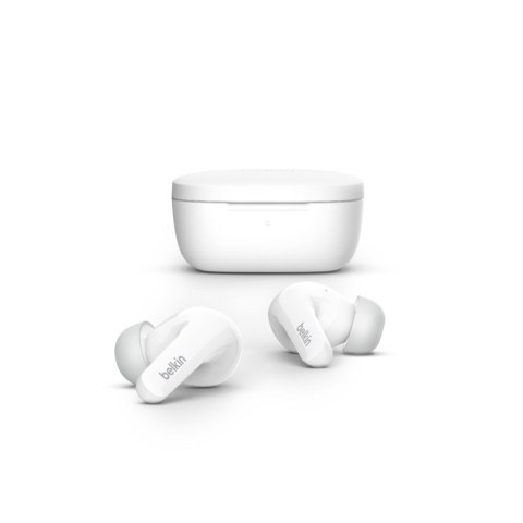 Słuchawki bezprzewodowe douszne Belkin SoundForm Flow Noise Cancellation Earbuds ANC BT5.2 IPX5 White Słuchawki bezprzewodowe douszne Belkin SoundForm Flow Noise Cancellation Earbuds ANC BT5.2 IPX5 White