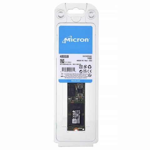 Dysk SSD Micron 7450 PRO 480GB M.2 (22x80) NVMe Gen4 MTFDKBA480TFR-1BC1ZABYYR (DWPD 1) Dysk SSD Micron 7450 PRO 480GB M.2 (22x80) NVMe Gen4 MTFDKBA480TFR-1BC1ZABYYR (DWPD 1)