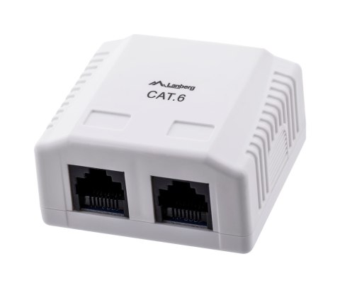 Gniazdo natynkowe Lanberg OU6-0002-W (RJ-45; UTP; kolor biały) Gniazdo natynkowe Lanberg OU6-0002-W (RJ-45; UTP; kolor biały)