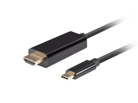 LANBERG KABEL USB-C(M)->HDMI(M) 1M 4K 60HZ CZARNY CA-CMHD-10CU-0010-BK LANBERG KABEL USB-C(M)->HDMI(M) 1M 4K 60HZ CZARNY CA-CMHD-10CU-0010-BK