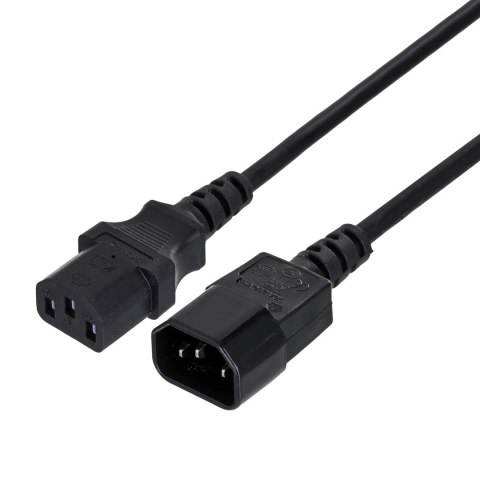 Kabel GEMBIRD PC-189-VDE (C13 / IEC C13 / IEC 320 C13 - C14 ; 1,8m; kolor czarny) Kabel GEMBIRD PC-189-VDE (C13 / IEC C13 / IEC 320 C13 - C14 ; 1,8m; kolor czarny)