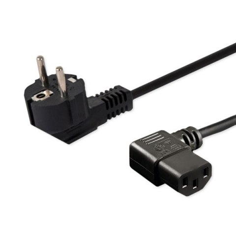 Kabel SAVIO CL-116 (C13 / IEC C13 / IEC 320 C13 M - Schuko M; 1,8m; kolor czarny) Kabel SAVIO CL-116 (C13 / IEC C13 / IEC 320 C13 M - Schuko M; 1,8m; kolor czarny)