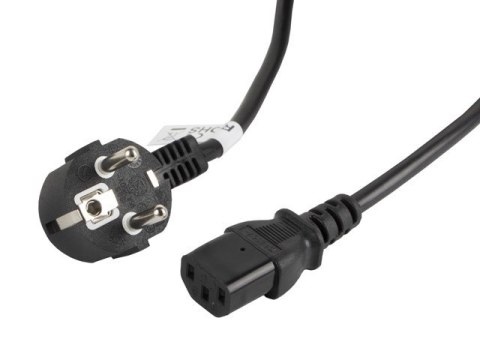 LANBERG KABEL ZASILAJĄCY VDE CEE 7/7 -> C13 3M LANBERG KABEL ZASILAJĄCY VDE CEE 7/7 -> C13 3M