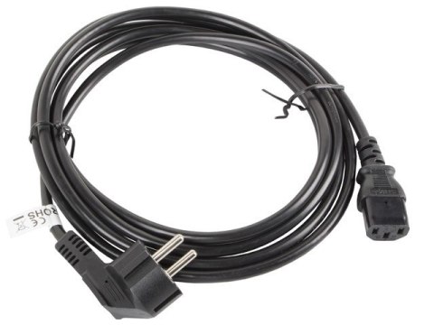 LANBERG KABEL ZASILAJĄCY VDE CEE 7/7 -> C13 3M LANBERG KABEL ZASILAJĄCY VDE CEE 7/7 -> C13 3M