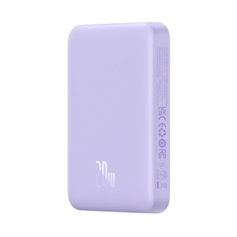 Powerbank Baseus Magnetic Mini Air Wireless 10000mAh 20W+kabel USB C-USB C (fiolet)