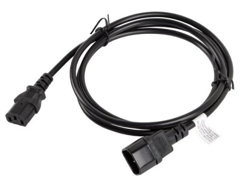 Przedłużacz Lanberg CA-C13E-11CC-0018-BK (C13 / IEC C13 / IEC 320 C13 M - C14 F; 1,8m; kolor czarny) Przedłużacz Lanberg CA-C13E-11CC-0018-BK (C13 / IEC C13 / IEC 320 C13 M - C14 F; 1,8m; kolor czarny)