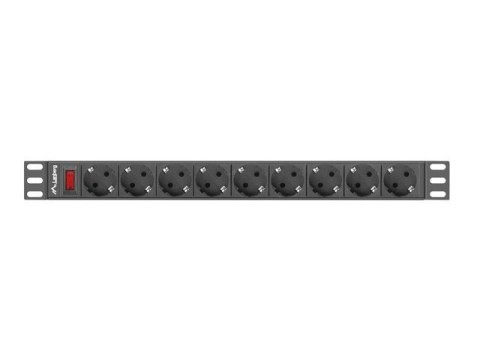 LANBERG LISTWA ZASILAJĄCA RACK 19" PDU 1U, 16A, 9X SHUKO, 3M PDU-09F-0300-BK LANBERG LISTWA ZASILAJĄCA RACK 19" PDU 1U, 16A, 9X SHUKO, 3M PDU-09F-0300-BK