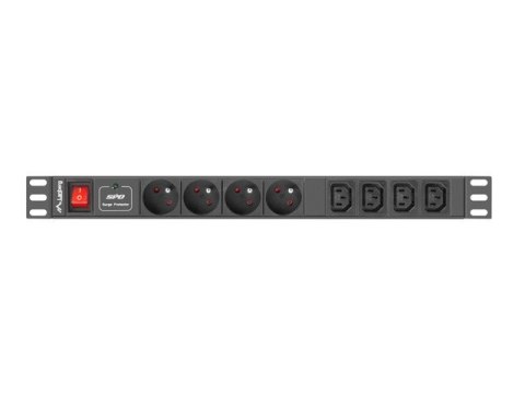 Listwa zasilająca Lanberg PDU-04E04I-0200-IEC-BK (8 x UTE; 2m; kolor czarny) Listwa zasilająca Lanberg PDU-04E04I-0200-IEC-BK (8 x UTE; 2m; kolor czarny)