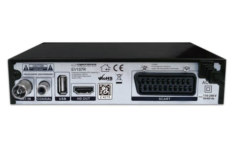 ESPERANZA TUNER DVB-T2 H.265/HEVC EV107R ESPERANZA TUNER DVB-T2 H.265/HEVC EV107R