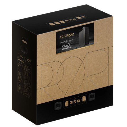 Obudowa Asus PROART PA602 WOOD METAL PWM BLACK Obudowa Asus PROART PA602 WOOD METAL PWM BLACK