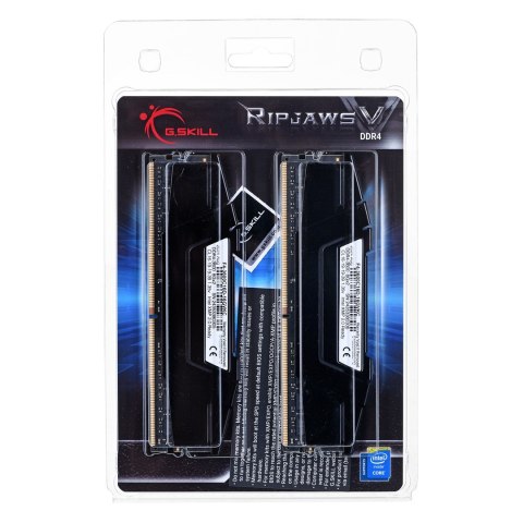 Zestaw pamięci G.SKILL RipjawsV F4-3600C16D-16GVKC (DDR4 DIMM; 2 x 8 GB; 3600 MHz; CL16) Zestaw pamięci G.SKILL RipjawsV F4-3600C16D-16GVKC (DDR4 DIMM; 2 x 8 GB; 3600 MHz; CL16)