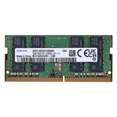 Samsung SO-DIMM 16GB DDR4 2Rx8 3200MHz PC4-25600 M471A2K43EB1-CWE Samsung SO-DIMM 16GB DDR4 2Rx8 3200MHz PC4-25600 M471A2K43EB1-CWE