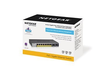 Switch Netgear GS110TP-300EUS 10p PoE 55W (PoE+: 8p) Managed Gigabit Switch Netgear GS110TP-300EUS 10p PoE 55W (PoE+: 8p) Managed Gigabit