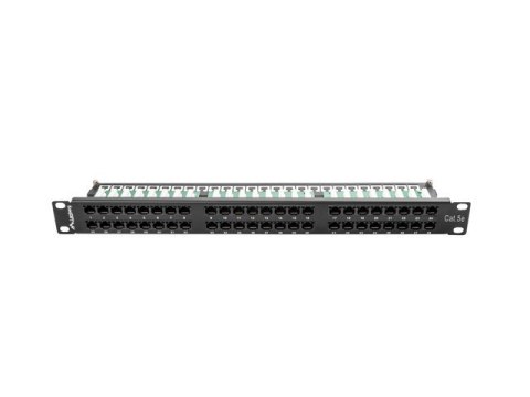 Patch panel Lanberg PPU5-1048-B (1U; 19"; kat. 5e; 48xRJ-45) Patch panel Lanberg PPU5-1048-B (1U; 19"; kat. 5e; 48xRJ-45)