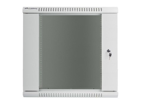 Szafa rack Lanberg WF01-6412-10S (12U; 635mm / 600mm / 450 mm; wisząca; Szklane; 19''; kolor szary) Szafa rack Lanberg WF01-6412-10S (12U; 635mm / 600mm / 450 mm; wisząca; Szklane; 19''; kolor szary)
