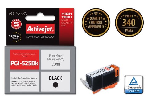 Activejet ACC-525BN Tusz (zamiennik Canon PGI-525PGBK; Supreme; 20 ml; czarny) Activejet ACC-525BN Tusz (zamiennik Canon PGI-525PGBK; Supreme; 20 ml; czarny)