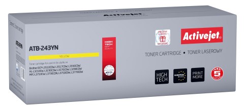 Activejet ATB-243YN Toner (zamiennik Brother TN-243Y; Supreme; 1000 stron; Żółty) Activejet ATB-243YN Toner (zamiennik Brother TN-243Y; Supreme; 1000 stron; Żółty)