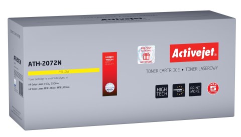 Activejet ATH-2072N Toner (zamiennik HP 117A W2072A; 2072A; Supreme; 700 stron; żółty) Activejet ATH-2072N Toner (zamiennik HP 117A W2072A; 2072A; Supreme; 700 stron; żółty)
