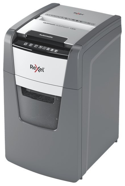 Rexel Niszczarka Optimum AutoFeed+ 130X, (P-4), 130 kartek, 44 l kosz Rexel Niszczarka Optimum AutoFeed+ 130X, (P-4), 130 kartek, 44 l kosz