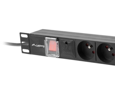 Listwa zasilająca Lanberg PDU-07E-0200-BK (16 A; 2m; kolor czarny) Listwa zasilająca Lanberg PDU-07E-0200-BK (16 A; 2m; kolor czarny)