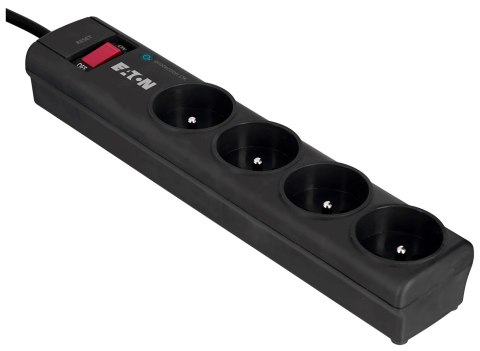 Listwa przeciwprzepięciowa EATON PS4F (4 x UTE; 10 A; kolor czarny) Listwa przeciwprzepięciowa EATON PS4F (4 x UTE; 10 A; kolor czarny)