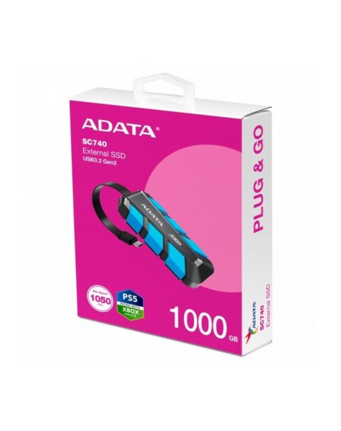 ADATA DYSK SSD SC740 1000 GB COLOR BOX BLUE ADATA DYSK SSD SC740 1000 GB COLOR BOX BLUE