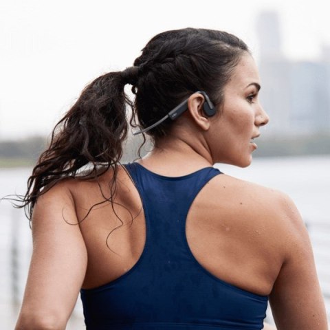 Słuchawki bezprzewodowe kostne Shokz OpenMove USB-C szare Słuchawki bezprzewodowe kostne Shokz OpenMove USB-C szare