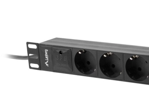 Listwa RACK Lanberg PDU-03F-0200-BK (3 x Shuko; 16 A (3680 W); kolor czarny) Listwa RACK Lanberg PDU-03F-0200-BK (3 x Shuko; 16 A (3680 W); kolor czarny)