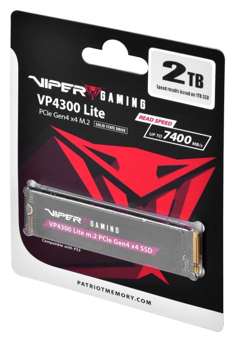 Patriot Viper VP4300L M.2 PCI-Ex4 NVMe 2TB 7.2 / 6. Patriot Viper VP4300L M.2 PCI-Ex4 NVMe 2TB 7.2 / 6.