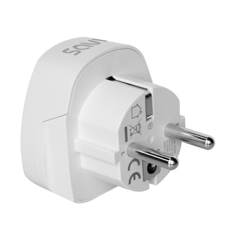 SAVIO ADAPTER PODRÓŻNY, GNIAZDO US - WTYK EU AP-01 SAVIO ADAPTER PODRÓŻNY, GNIAZDO US - WTYK EU AP-01