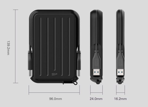 Dysk zewnętrzny HDD Silicon Power Armor A66 (5TB; 2,5"; USB 3.2 Yellow; SP050TBPHD66LS3Y) Dysk zewnętrzny HDD Silicon Power Armor A66 (5TB; 2,5"; USB 3.2 Yellow; SP050TBPHD66LS3Y)