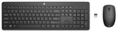 HP Bezprzewodowa klawiatura i mysz Combo 235 czarna 1Y4D0AA HP Bezprzewodowa klawiatura i mysz Combo 235 czarna 1Y4D0AA