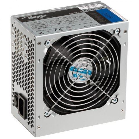 Zasilacz Akyga Basic AK-B1-600 (600 W; Pasywne; 120 mm) Zasilacz Akyga Basic AK-B1-600 (600 W; Pasywne; 120 mm)