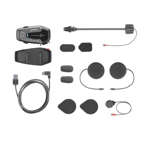Intercom motocyklowy INTERPHONE U-COM 6R, komplet na 1 kask