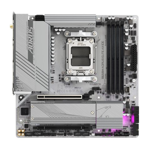 Płyta główna Gigabyte B650M AORUS ELITE AX ICE Płyta główna Gigabyte B650M AORUS ELITE AX ICE