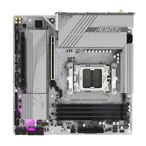 Płyta główna Gigabyte B650M AORUS ELITE AX ICE Płyta główna Gigabyte B650M AORUS ELITE AX ICE