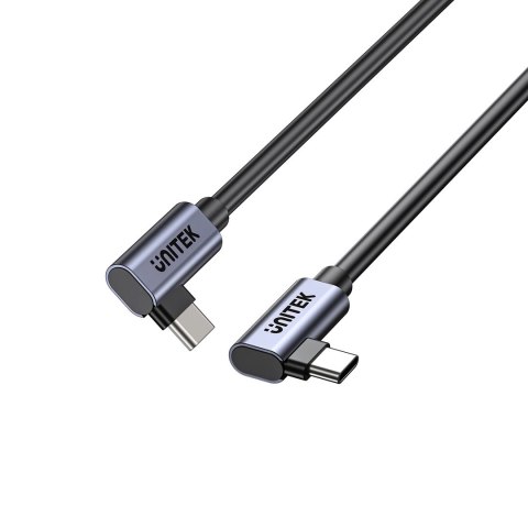 UNITEK KABEL USB-C KĄTOWY 90°/90° PD 100W M/M 0,5M UNITEK KABEL USB-C KĄTOWY 90°/90° PD 100W M/M 0,5M