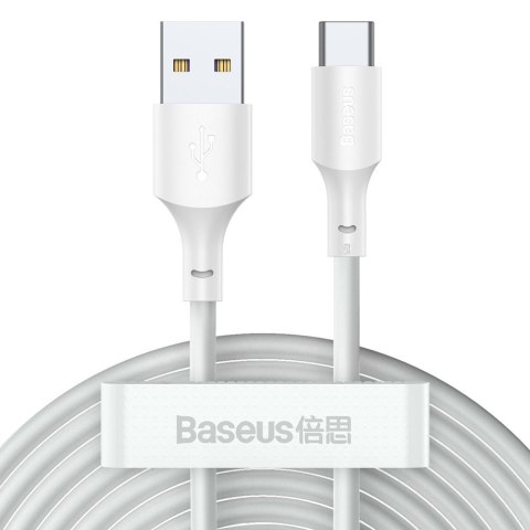 BASEUS KABEL USB/USB-C SIMPLE WISDOM, 40W, 5A, 1.5M BIAŁY BASEUS KABEL USB/USB-C SIMPLE WISDOM, 40W, 5A, 1.5M BIAŁY
