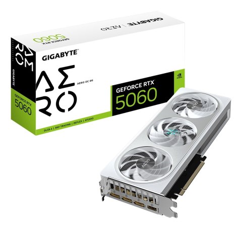 Karta graficzna Gigabyte GeForce RTX 5060 AERO OC 8GB Karta graficzna Gigabyte GeForce RTX 5060 AERO OC 8GB