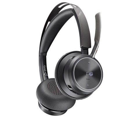 Poly Zestaw słuchawkowy Voyager Focus 2 z certyfikatem Microsoft Teams USB-C-C + przejściówka USB-C/A 9T9J4AA#AC3