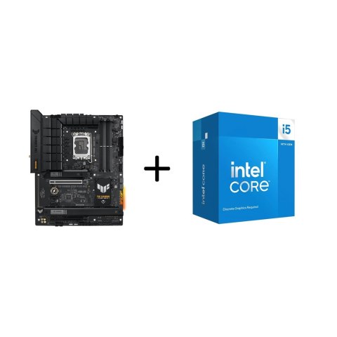 Płyta główna ASUS TUF GAMING B760-PLUS WIFI + Procesor Intel Core i5-14400F (BX8071514400F) Płyta główna ASUS TUF GAMING B760-PLUS WIFI + Procesor Intel Core i5-14400F (BX8071514400F)