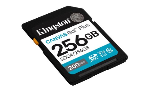 Karta pamięci Kingston Canvas Go Plus SDG4/256GB (256GB; Class U3, V30; Karta pamięci) Karta pamięci Kingston Canvas Go Plus SDG4/256GB (256GB; Class U3, V30; Karta pamięci)
