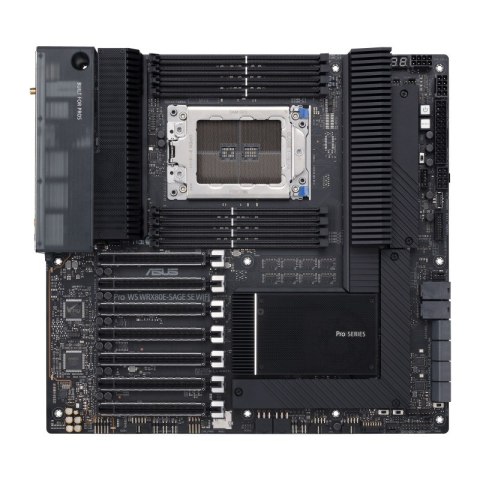 ASUS PRO WS WRX80E-SAGE SE WIFI AMD WRX80 Threadripper PRO, Intel I211-AT 2x2.5 Gb LAN, USB 3.2 Gen 2x2 Type-C port, 7 x PCIe 4. ASUS PRO WS WRX80E-SAGE SE WIFI AMD WRX80 Threadripper PRO, Intel I211-AT 2x2.5 Gb LAN, USB 3.2 Gen 2x2 Type-C port, 7 x PCIe 4.