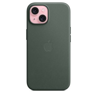 Apple iPhone 15 Feingewebe Case mit MagSafe Immergrün