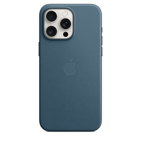 Etui Apple iPhone 15 Pro Max Feingewebe z MagSafe pazifikblau Etui Apple iPhone 15 Pro Max Feingewebe z MagSafe pazifikblau