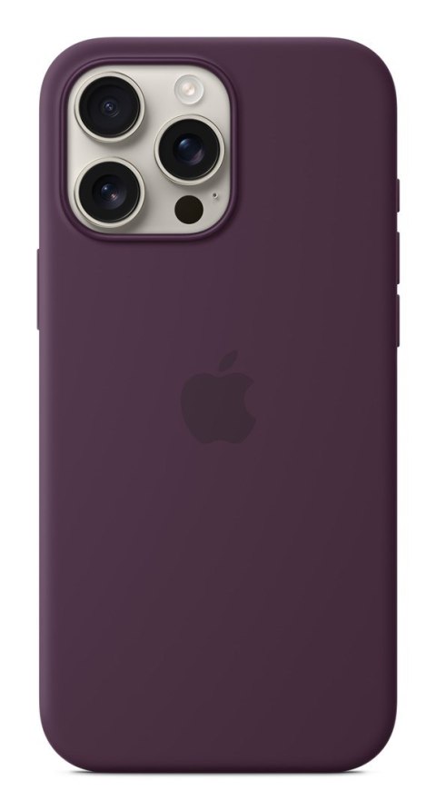 Etui Apple iPhone16 Pro Max Silicone Case with MagSafe - Plum Etui Apple iPhone16 Pro Max Silicone Case with MagSafe - Plum