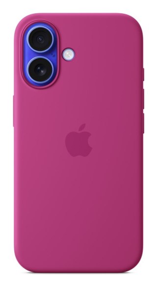 Etui silikonowe Apple iPhone16 z MagSafe - Fuksja